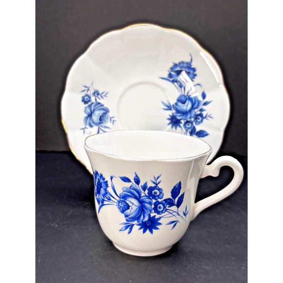 Vtg ELIZABETHAN Fine Bone China Taylor & Kent Teacup Cup Saucer England - Picture 13 of 16